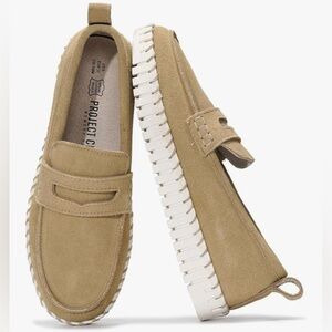 Genuine Leather Women’s Memory Foam Non-Slip Loafers